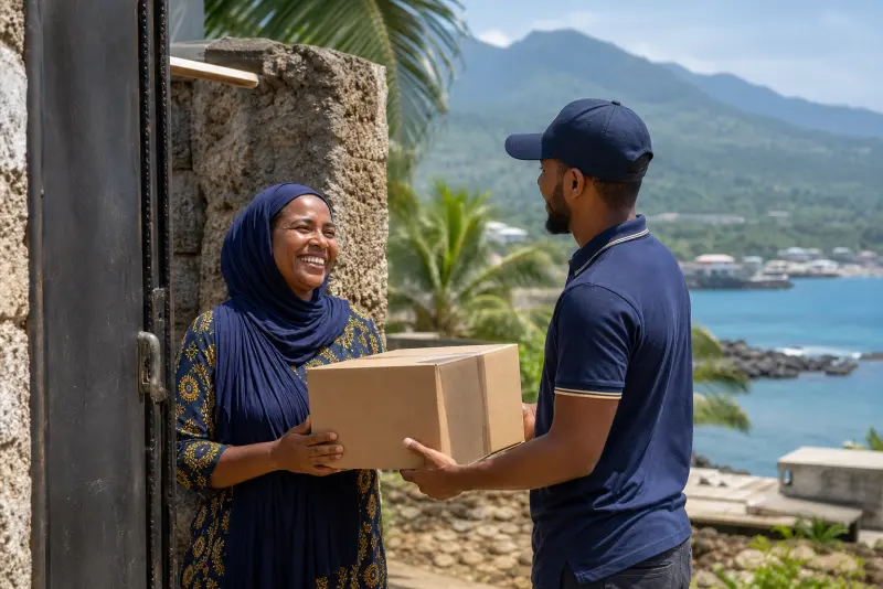 Envoi de colis vers Comores